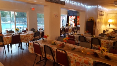 Clubhouse dressed up for Thanksgiving